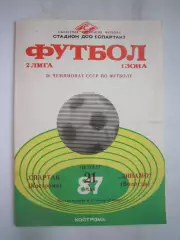 Спартак Кострома - Динамо Вологда 1987 (Б)