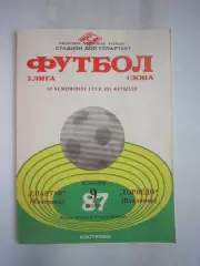 Спартак Кострома - Торпедо Владимир 1987 (Б)