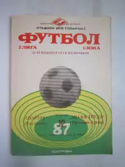 Спартак Кострома - Знамя труда Орехово-Зуево 1987 (Б)