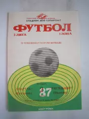 Спартак Кострома - Текстильщик Иваново 1987 (Б)