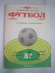 Спартак Кострома - Сапфир Рязань 1987 (Б)