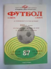 Спартак Кострома - ЭШВСМ Москва 1987 (Б)