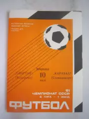 Спартак Кострома - Карабах Степанакерт 10.07.1988 (Б)