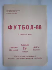 Спартак Кострома - Волга Калинин 1988 (Б)