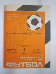 Спартак Кострома - Заря Калуга 1989 (Б)