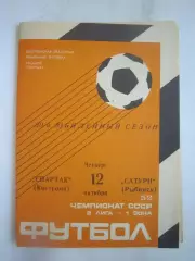Спартак Кострома - Сатурн Рыбинск 1989 (Б)