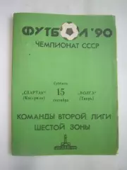 Спартак Кострома - Волга Тверь 1990 (Б)