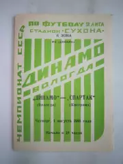 Динамо Вологда - Спартак Кострома 1991 (Б)