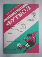 Спартак Кострома - ФК Орехово Орехово-Зуево 1996 (Б)