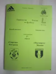 Спартак Кострома - Мосэнерго Москва 1998 (Б)