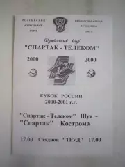 Спартак-Телеком Шуя - Спартак Кострома 2000 (Б) Кубок России