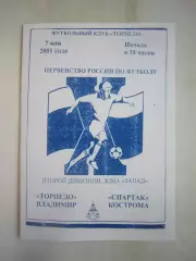 Торпедо Владимир - Спартак Кострома 2001 (Б)