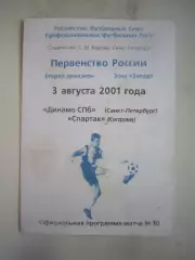 Динамо Санкт-Петербург СПб - Спартак Кострома 2001 (Б)