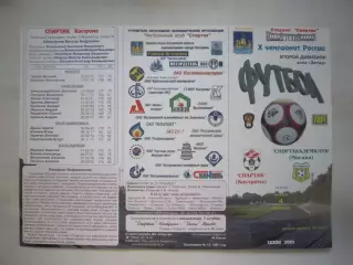 Спартак Кострома - Спортакадемклуб Москва 2001 (Б)