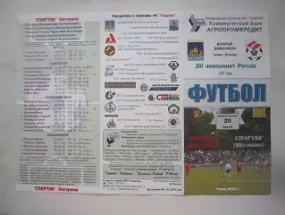 Спартак Кострома - Спартак Щелково 2003 (Б)