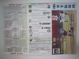 Спартак Кострома - Динамо Вологда 2004 (Б)