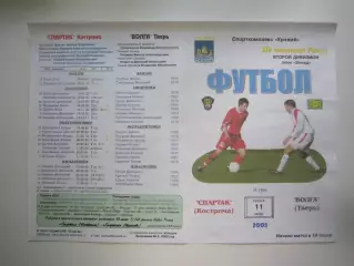 Спартак Кострома - Волга Тверь 2005 (Б)