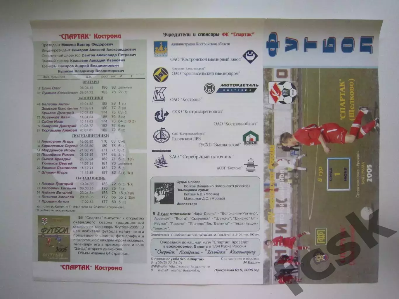Спартак Кострома - Спартак Щелково 2005 (Б)