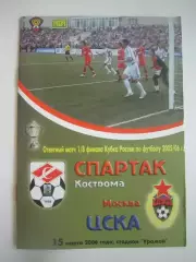 ЦСКА Москва - Спартак Кострома 2006 (Б) Кубок России