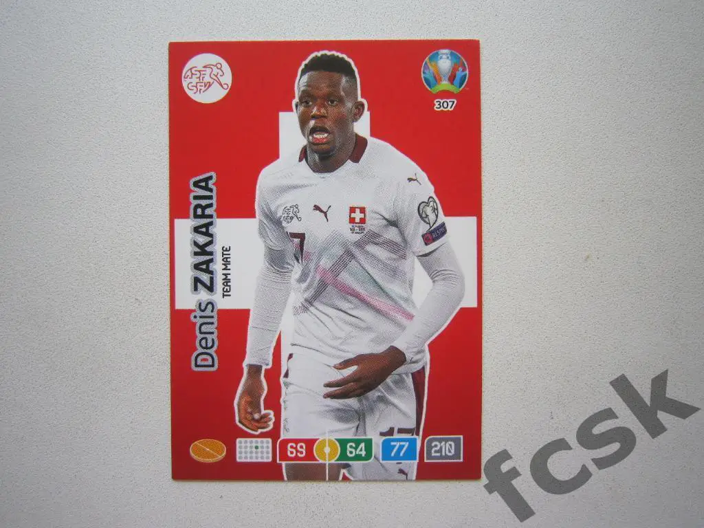 PANINI Adrenalin XL Чемпионат Европы ЧЕ 2020 Денис Закария Швейцария