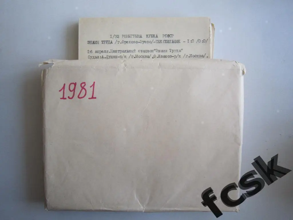 + Текстильщик Иваново 1981 Статистика и отчеты