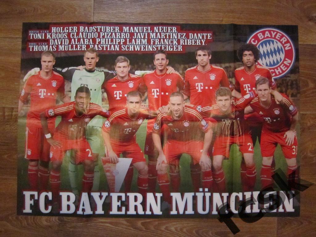 + Бавария Германия / Барселона Испания Постер из журнала Bravo sport Размер!
