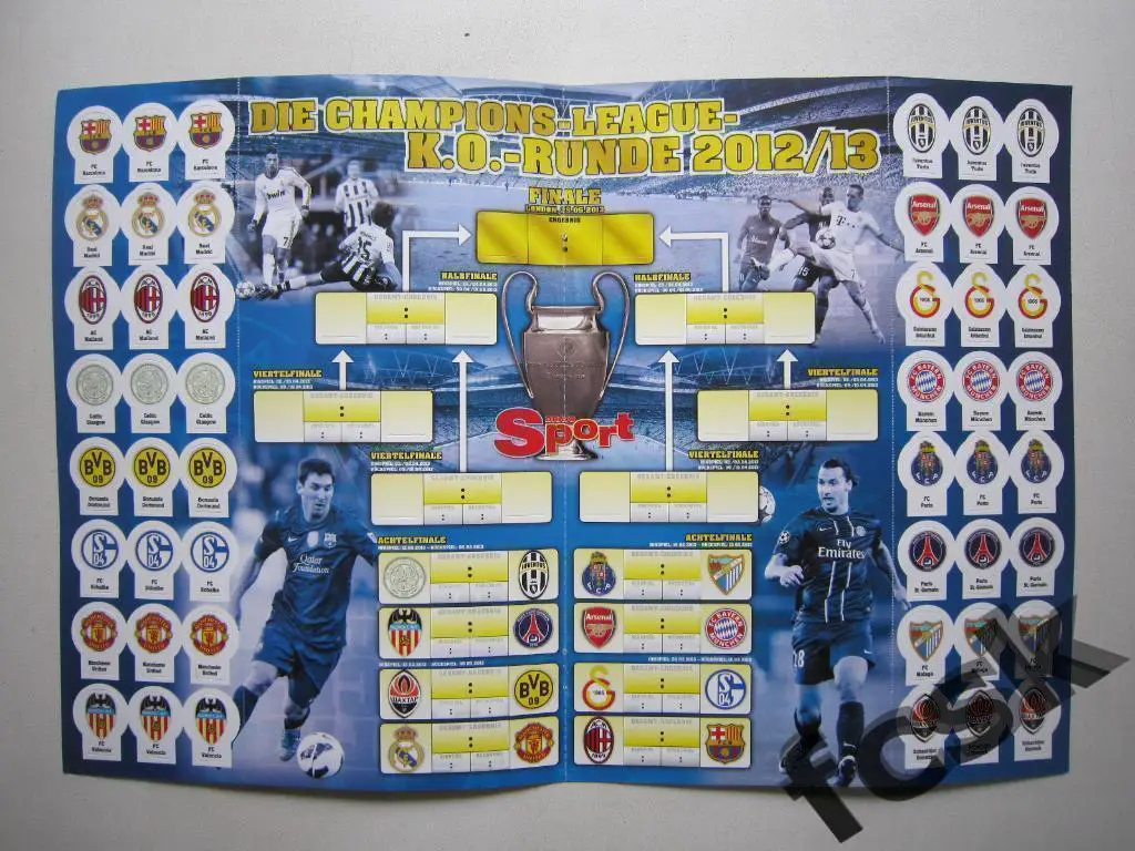 + Лига Чемпионов Календарь плей-офф 2012/13 от журнала Bravo sport