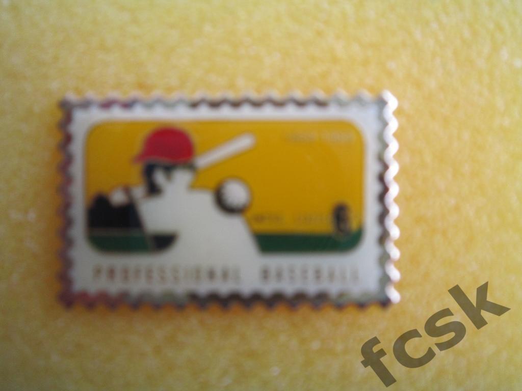 + Знак-марка США 1869-1969 United States Professional Baseball Бейсбол офиц