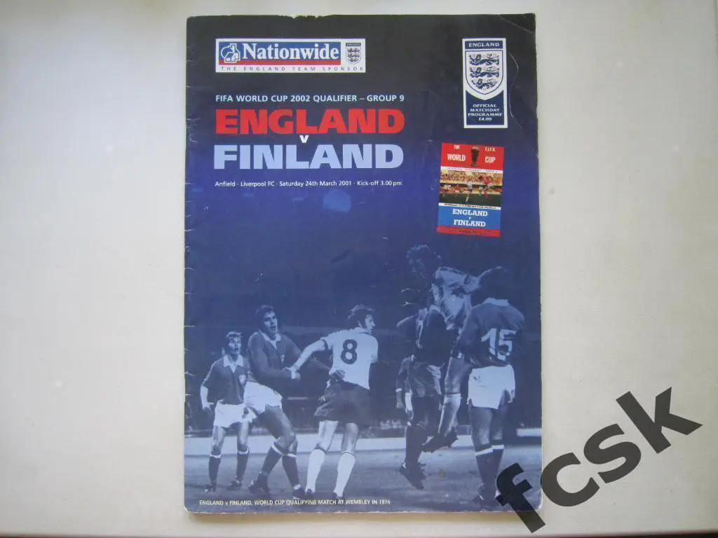 + Англия - Финляндия 24.03.2001