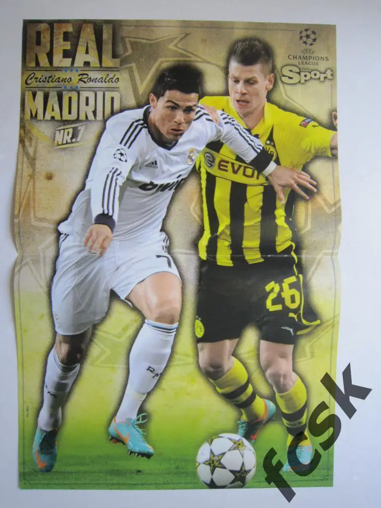 + Криштиано Роналду / Робин ван Перси Постер из журнала Bravo sport