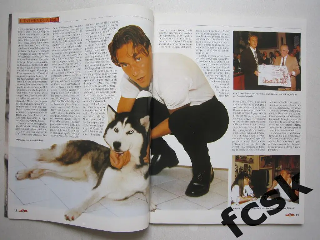 La Roma. Журнал Рома Италия 1997/1998 Аленичев / Спартак, Тотти и др. 2