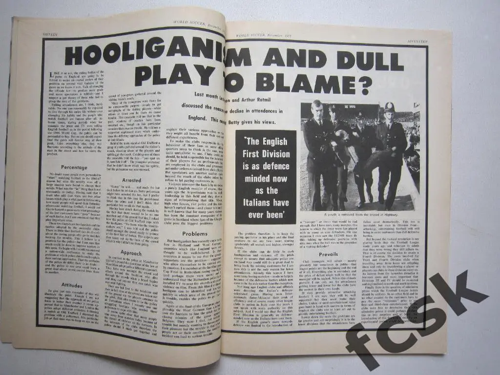 World Soccer Декабрь 1972 СССР/Заря Луганск (Ворошиловград) 2