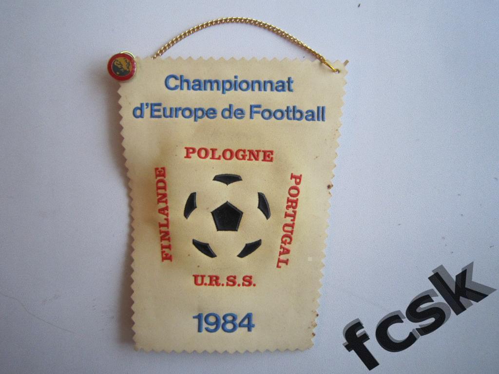 Чемпионат Европы 1984 ЧЕ 84 (отбор.группа) СССР... + знак УЕФА на игле