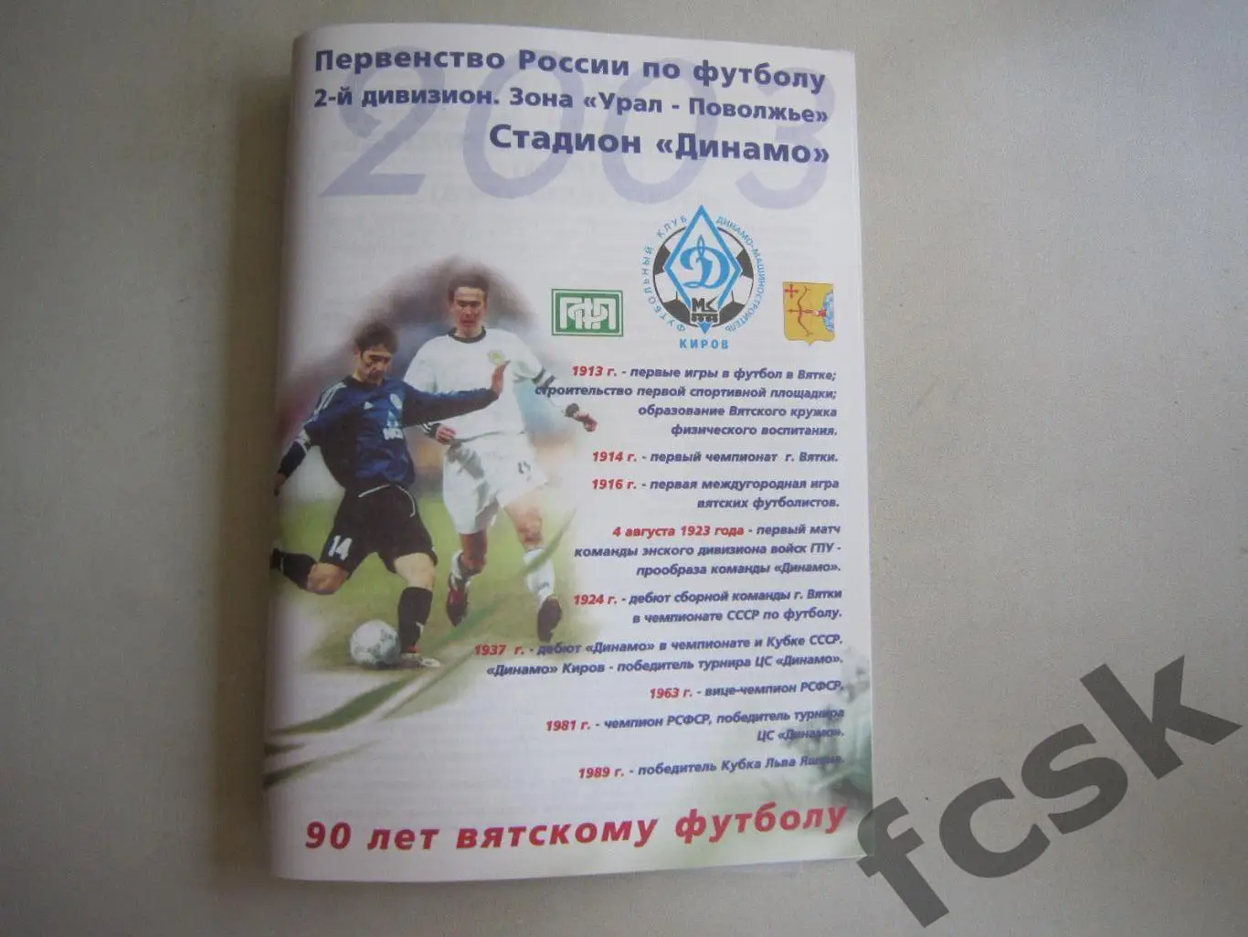 Динамо-Машиностроитель Киров - Строитель Уфа 2003