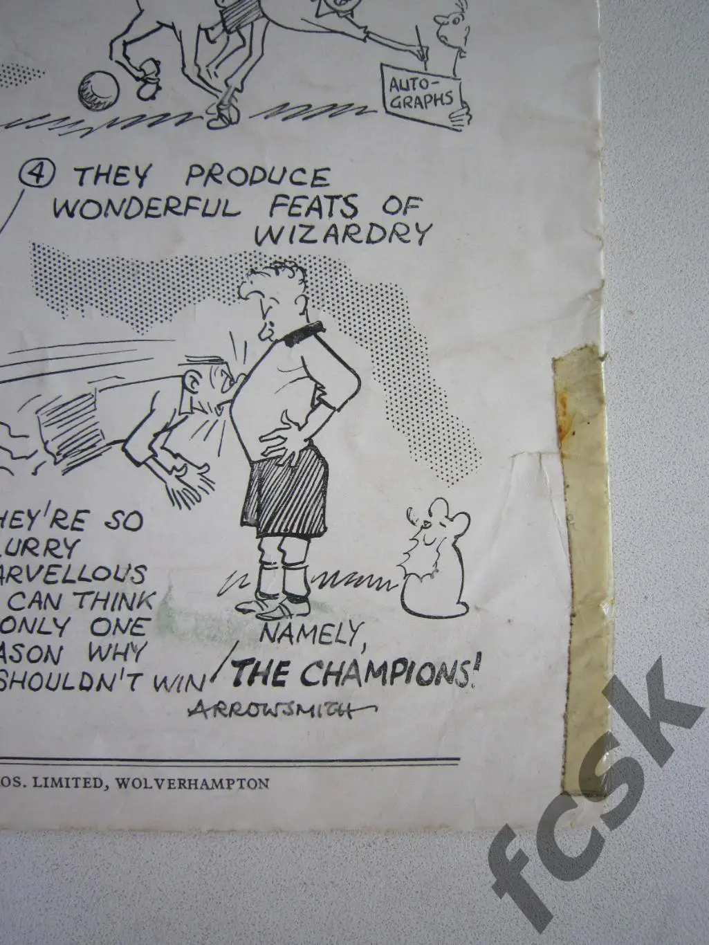 Вулверхэмптон Англия - Спартак Москва 1954 (ф3) Международная встреча Оригинал! 1