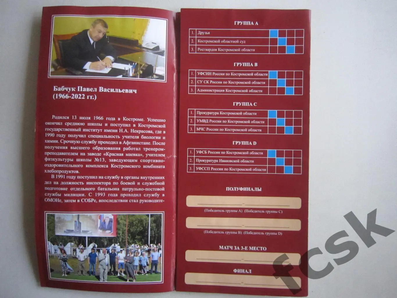 Турнир памяти П.В.Бабчука Кострома 2023 Кострома, Иваново 1