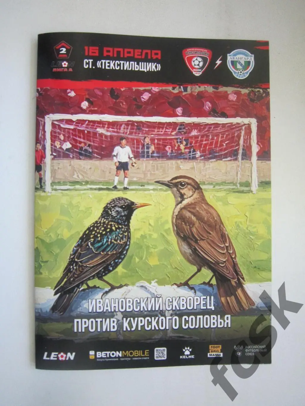 Текстильщик Иваново - Авангард Курск 16.04.2025 официальная