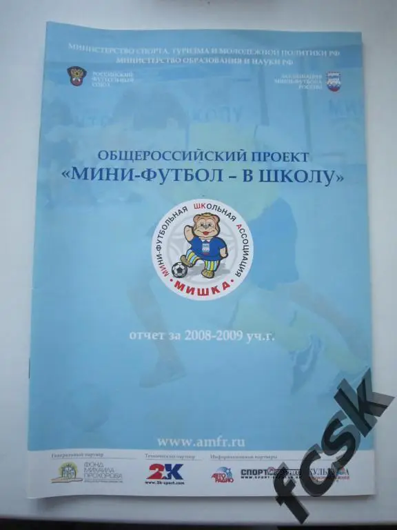 Мини-футбол в школу. Сезон 2008-2009