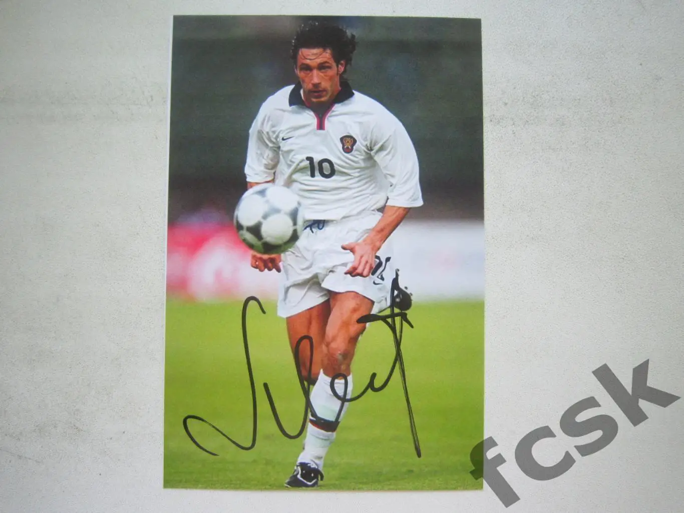 Александр Мостовой сборная России Спартак Москва живой автограф.