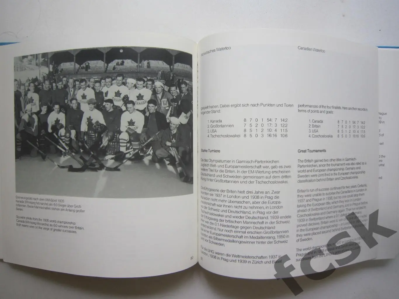 70 лет ИИХФ IIHF 1908 - 1978 1