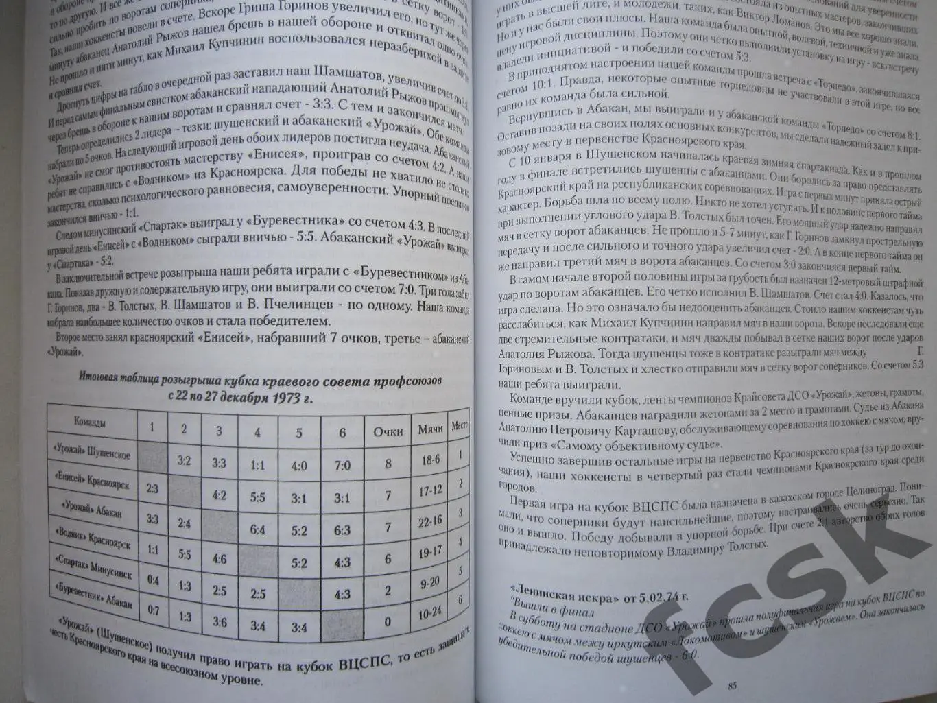 А.Доровских. Хоккей с мячом в Шушенском Абакан 2007 2