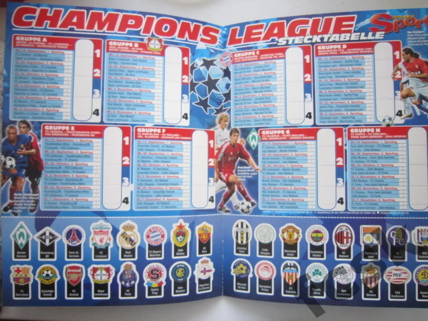 Браво Спорт Bravo Sport Германия Сентябрь 2004 Роналдо Мпенза Дайслер ЛЧ 4