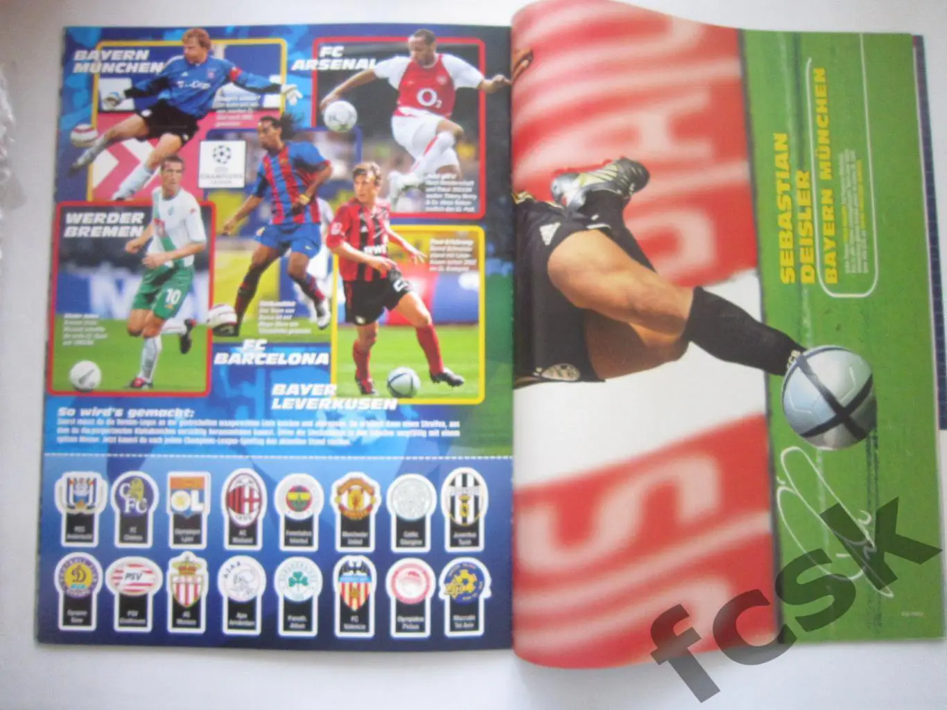 Браво Спорт Bravo Sport Германия Сентябрь 2004 Роналдо Мпенза Дайслер ЛЧ 5