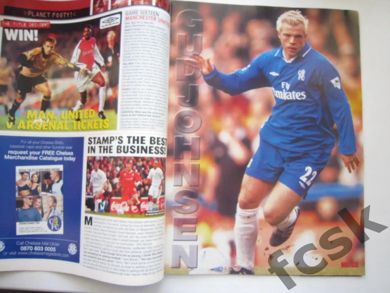 Матч Match Англия Апрель 2002 Гудьонсен Гивен Сульшер Ливерпуль Лидс и др. 1