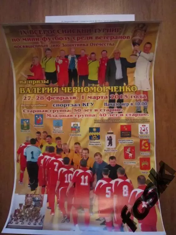 Афиша турнир Кострома 2015. Владимир, Ярославль, Смоленск, Череповец и др.