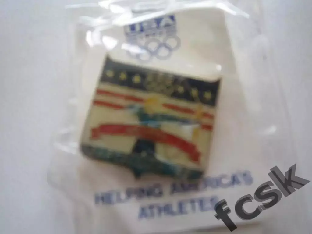 Знак Сборная США Олимпиада Барселона 1992 Стрельба из лука Официал. продукция