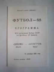 Динамо Минск - Нефтчи Баку Кубок СССР 1988 (Ч)