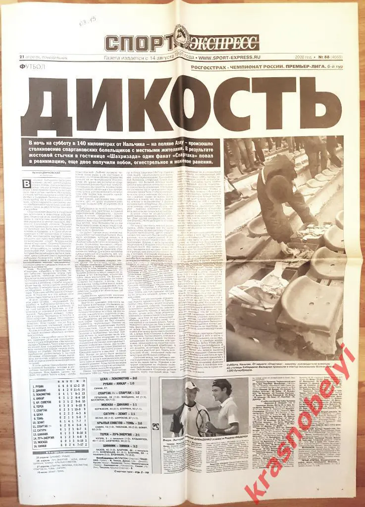 21 апреля, № 88. 2008 год.