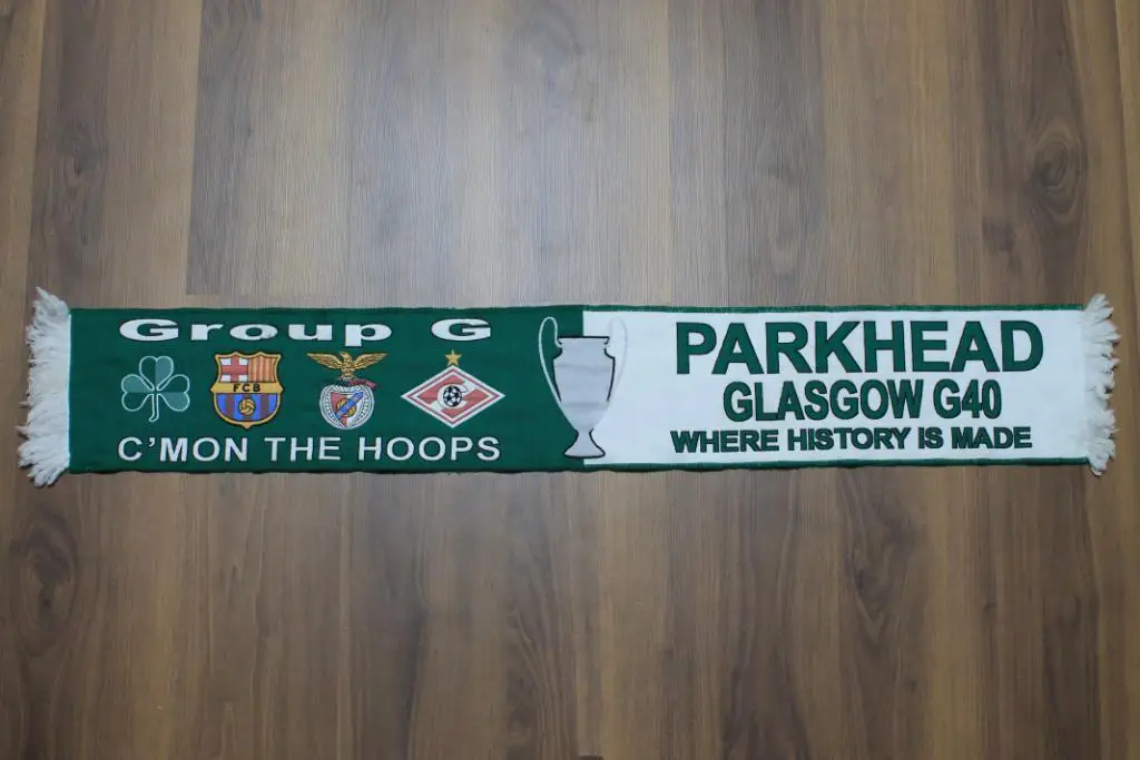 шарф футбольный групповой, лига чемпионов 2012 Спартак Москва