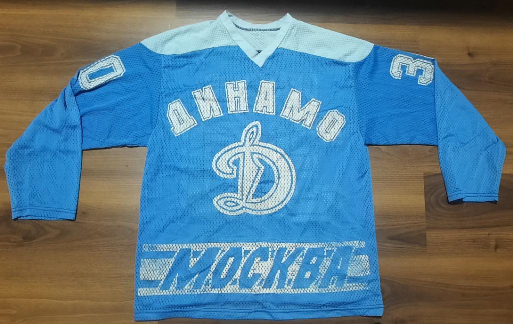 Хоккейка / хоккейный свитер / футболка Динамо Москва хоккей конца 80 х раритет